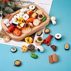 Cheriswelry Cup Cake Resin Pendants Lovely Food Sweet Dessert Dangle Charms Links Hanging Ornament with Metal Loop Fruit Pendants for Key Chains Bracelet Necklace Jewelry Making - color: Mixed Color&Shape