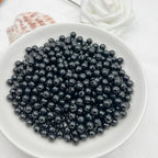 420PCS 8MM Round Crystal Acrylic Beads Crystal Faceted Beads Spacer Beads for DIY Crafts Jewelry Making, Bracelets Necklaces Wind Chimes Suncatchers Loose Gemstones(60-Black) - color: 60-Black, size: 8MM