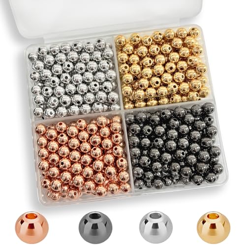 ZSFLZS 520pcs 6mm Round Spacer Beads for Bracelets Making, Heishi Polymer Flat Disc Spacer Bead for Jewelry Making, Ball Spacer Beads for Bracelets Clay Beads for Jewelry Making - size: 520pcs(6mm Balls)