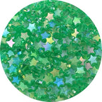 450 PCS Acrylic Star Shape Beads AB Colors Loose Pony Spacer Beads with Hole for Jewelry Making Necklace Earring Key Chains DIY Projects(Green AB) - color: Green AB