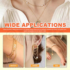 Tanstic 102Pcs 30 Feet Jewelry Making Chains Necklace Chains Bulk Cable Link Chain with 50Pcs Jump Rings, 50Pcs Lobster Clasps, Pliers for Bracelet Necklace Making(Gold) - color: Gold