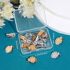 SUNNYCLUE 1 Box 20Pcs 2 Colors Clip on Earrings Findings Round Flat Back Earring Clips Stainless Steel Earring Converters Non-Pierced Earring Settings for Women Adults Jewelry Making DIY Crafts - color: 20pcs 2 Colors Stainless Steel Earring Clips