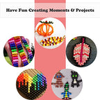 Malynme 4200Pcs Pony Beads, 28 Colors Rainbow Kandi Beads for Hair Braiding, Plastic Pony Beads Bulk for Bracelets Making, DIY Crafts