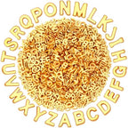 Augshy 700Pcs Gold Large Letter Beads,A-Z Mixed Big Alphabet Shape Beads for Jewelry Making Bracelets Necklaces Key Chains Shoelaces Crafts Party Decor(9 x 12 mm) - style: Gold Alphabet Style
