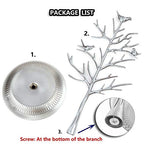 Jewelry Tree Necklace Earring Holder Modern Cute Bird Jewelry Stand for Women Girls Teen Silver - color: Silver