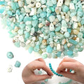 XIANNVXI Amazonite Beads, Natural Chip Stone Beads 400Pcs Crystal Bead 5-8mm Irregular Healing Crystal Loose Rocks for DIY Jewelry Making - color: A-Amazonite Stone