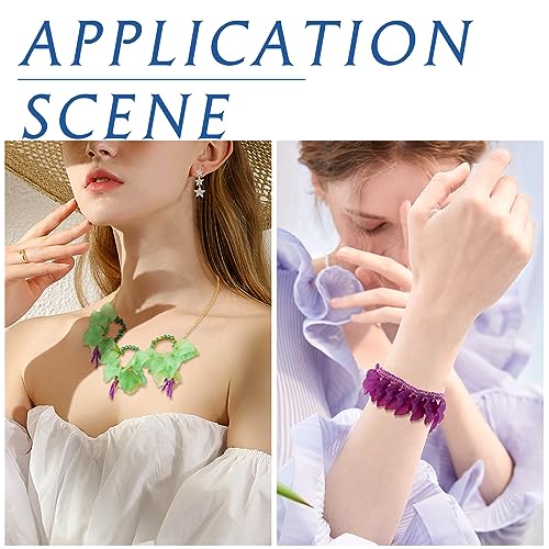Crafans 100Pcs Frosted Acrylic Leaf Charms 24x22.5x3mm Transparent Plant Pendants Clear Autumn Maple Leaves Beads Charms for Jewelry Making (Cadet Blue) - color: Cadet Blue