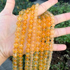 180pcs Adabele Natural Citrine Yellow Crystal Healing Gemstone 4mm (0.16 Inch) Small Round Loose Beads Gem Stone Spacer for DIY Craft Jewelry Making GH2-4 - color: Citrine/Yellow Crystal, size: 4mm (180pcs/2 strands)