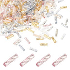 uxcell 1500Pcs Glass Bugle Seed Beads, 6x2mm Mini Long Tube Seed Beads Tube Loose Glass Seed Spacer Bead for DIY Earring Bracelets Necklace Jewelry Making Embroidery, Candy Color - color: Candy Color