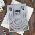 The Beadsmith Bead Folio – Basic Elements – 28” U Channel Bead Board with Lid and a Zippered Storage Case – Keep Your Designs, Beads & Tools Secure – Jewelry Making Supplies - size: 28" - U Channel Folio