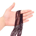 2mm Quartz Crystal Round Beads Faceted Glass Beads Loose Spacer Beads for DIY Bracelet Jewelry Making Supplies Accessories (Dark Purple) - color: Dark purple