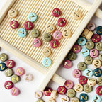 200PCS Letter Beads,4x7mm Colorful Round Acrylic Alphabet Beads Letter Z Beads with Letters for Bracelet Making Necklace Keychain Jewelry DIY (Letter Z) - color: Letter Z