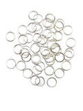 50pcs 925 Sterling Silver Open Jump Rings, 22 Gauge 6.2mm OD/5.0mm ID Made in USA by CRAFT WIRE - size: 6.2mm OD/5.0mm ID