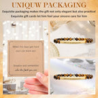 INSYOHO Dont Let the Hard Days Win Bracelet – Inspirational Healing Crystal Bracelet for Women & Men, Agate & Amethyst Beaded Adjustable, Motivational Gift for Stress Relief & Positivity - color: Golden Tiger Eye