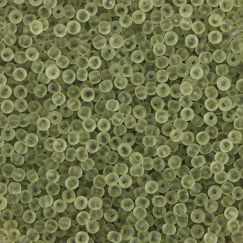 4mm Frosted Glass Seed Beads Bulk, 1000pcs Small Round Glass Bead Matte Loose Spacer Beads for Beading, Friendship Bracelet, Pendants, Key Chains, Necklaces, Hairpins, Black Green - color: Black Green