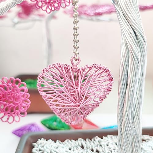 12 Gauge Aluminum Wire 100FT, 2mm Bendable Metal Anodized Aluminum Wire for Sculpting Jewelry Making Crafts Wreath Beading Floral(Light Pink) - color: Light Pink