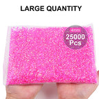 Blinginbox 25000pcs Flatback Rhinestones,Resin Non Hotfix Rhinestones Large Quantity Wholesale for Crafts DIY Creative Design,Clothes,Makeup,Nail Art (4mm=0.15", Lt.Rose AB) - color: Lt.Rose AB, size: 4mm=0.15"
