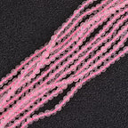 GEM-Inside Rose Quartz Gemstone Loose Beads Natural Genuine Natural Genuine 2mm Round Energy Stone Power Beads for Jewelry Making 15" - color: Rose Quartz, size: 2mm