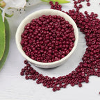 Fuchsia Beads Size 6/0 Crafts Glass Seed Beads 4mm for Jewelry Making (Total About 100g About 1200pcs) - color: Fuchsia
