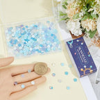 SUNNYCLUE 1 Box 400Pcs 6mm Abacus Beads Flat Round Glass Beads Bulk Small Cute Blue Transparent White Crystal Rondelle Loose Spacers for Bracelet Making Jewelry Necklace Crafts DIY Supplies Women - color: Blue
