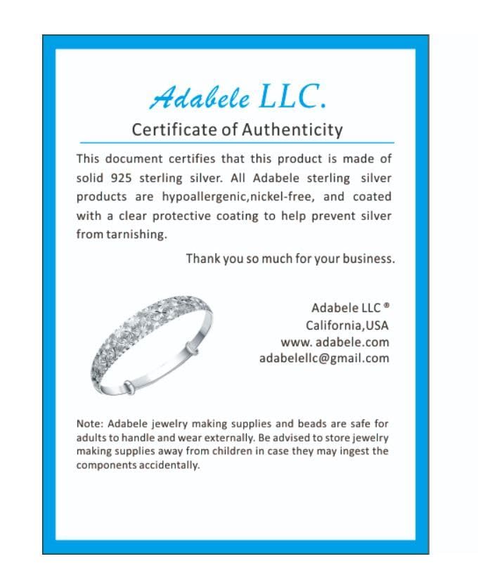 2pcs Adabele Authentic 925 Sterling Silver Chain Extender with Clasp Removable Adjustable 4 inch Cable Chain Extension for Necklace Bracelet Anklet Jewelry Making SS274-4 - color: Silver, size: 4 inch - 2pcs