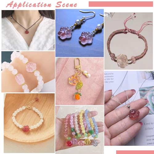 110pcs Cat Paw Print Glass Beads Crystal Cat Footprint Lampwork Beads 11 Styles Cute Pet Paw Loose Beads for DIY Craft Jewelry Necklace Earring Bracelet Making