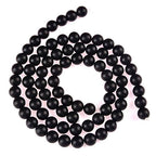 Natural Gemstone Loose Beads Matte Approxi 15.5 inch DIY Bracelet Necklace for Jewelry Making (6mm, Matte Black Onyx) - color: Matte Black Onyx, size: 6mm