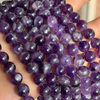 MJDCB Natural Dreamy Amethyst Beads Round Stone Beads DIY Loose Beads for Jewelry Making Beads 15" (10mm) - color: Dreamy Amethyst, size: 10mm