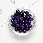 95pcs(2 Strand/Set) 8mm Purple Tiger Eye Stone Beads with Energy Power, Smooth Round Gemstone Beads for Jewlery Bracelets Earrings Making DIY - color: Purple Tiger Eye, size: 8mm