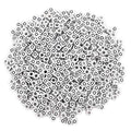 600PCS 6x6mm Square Acrylic Letter Beads D for Friendship Bracelets Jewelry Making, White Acrylic Cube Base with Black Alphabet Beads for DIY Crafts Bracelets Necklaces Key Chains Phone Lanyard - color: Letter D(Black on White)