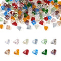 Cheriswelry 165Pcs Transparent Triangle Glass Beads 4.5mm Colorful Faceted Crystal Beads Bulk 11 Styles for DIY Necklace Bracelet Earrings Jewelry Making Crafts - color: Mixed Color-Triangle