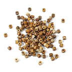 BEADIA Natural Brown Picture Jasper Short Cylinder Beads 2x3mm 155pcs Tube Loose Semi Gemstone Beads for Jewelry Making Design - color: Brown Picture Jasper