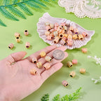 Cheriswelry 50Pcs Acrylic Barrel Beads Large Hole European Beads Aesthetic Bead Spacers 10.5x9.5mm for Necklace Bracelet Keychain Jewelry Making Dreadlock Hair Accessories Hole:6mm - color: Barrel-Mixed Color