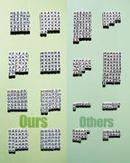 Deinduser 1064 Pieces Letter Beads - White Square for Bracelets Acrylic Jewelry Making Bracelet Alphabet with Black Inked, S-W0B - color: White beads with Black inked letter, size: Square 6*6mm