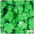 BeadTin Opaque 22mm Train Pony Beads (24pcs) (Lime) - color: Lime