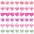 Augshy 64 Pcs Mother's Day Charms Resin Heart Charm Beads Love Mama Ornament Blessed Mom Pendant for DIY Bracelet Necklace Jewelry Making - style: Mother's Day Style