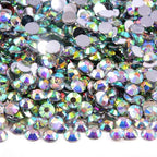 Blinginbox 50000pcs Flatback Rhinestones,Resin Non Hotfix Rhinestones Large Quantity Wholesale for Crafts DIY Creative Design,Clothes,Makeup,Nail Art (2mm=0.08",Crystal AB) - color: Crystal AB, size: 2mm=0.08"