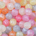 16mm Acrylic Beads 100pcs Cute Colors Spacer Beads Loose Beads for DIY Crafting Necklace Bracelet Jewelry Making Keychain (Pink&Purple) - color: pink&purple