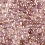 200Pcs Glass Round Beads 8mm Transparent Ink Wash Dye Sprinkled Gold Scattered Beads Handmade DIY Bead Material Bracelet Accessories (Purple) - color: Purple