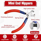 Mini End Nippers Precision End Cutters Small End Cutting Plier Nail Puller Tool for Carpenter Jewelry Pliers for Beading Jewelry Making Wire Cutting DIY Craft Hobby Supplies - style: End Cutting Pliers