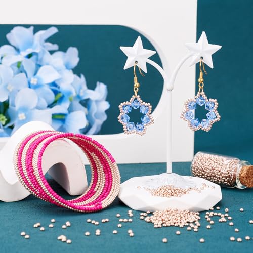 Craftdady 11/0 Metallic Gold Round Glass Seed Beads 2.3mm Tiny Round Ball Loose Pony Spacer Beads About 5300Pcs for Jewelry Making Hole: 1mm - color: Metallic Gold, 2.3mm