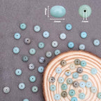 BONNY BOXX Natural 5 * 8mm Amazonite Rondelle Beads, Natural Abacus Disk Stone Beads Loose Spacer Gemstone Beads for DIY Bracelet Necklace Jewelry Making - color: Amazonite, size: 5*8MM