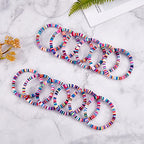 Ornaland Heishi Surfer Bracelets Set Polymer Clay Heishi Beads Stretch Bracelets Multi-Layer Stackable Friendship Bracelets Bohemia Summer Beach Jewelry for Women - color: Colorful-2