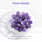 Natural Gemstone Round Loose Beads for Jewelry Making DIY Crystal Energy Healing 1 Strand 15" (Amethyst, 4mm (15"/Strand)) - color: Amethyst, size: 4mm (15"/Strand)