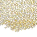 Iridescent Glass Tiny Bubble Beads, 0.4-3mm 20g No Hole Micro Mini Round Golden Yellow Water Droplets Beads - Applications: for Resin, Nail Art, Dollhouse Bath Tub, 2-Pieces - color: Golden Yellow, size: φ0.4-3mm