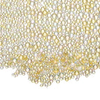 Iridescent Glass Tiny Bubble Beads, 0.4-3mm 20g No Hole Micro Mini Round Golden Yellow Water Droplets Beads - Applications: for Resin, Nail Art, Dollhouse Bath Tub, 2-Pieces - color: Golden Yellow, size: φ0.4-3mm