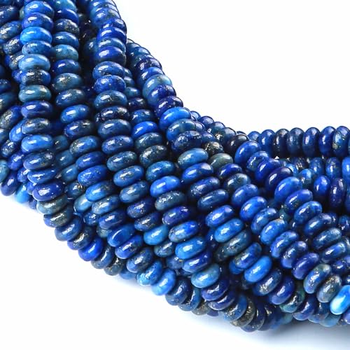 2x4MM 150PCS Lapis Lazuli Tube Rondelle Abacus Disk Spacer Loose Beads for Jewelry Making - color: Lapis Lazuli, size: 2x4mm abacus-shaped