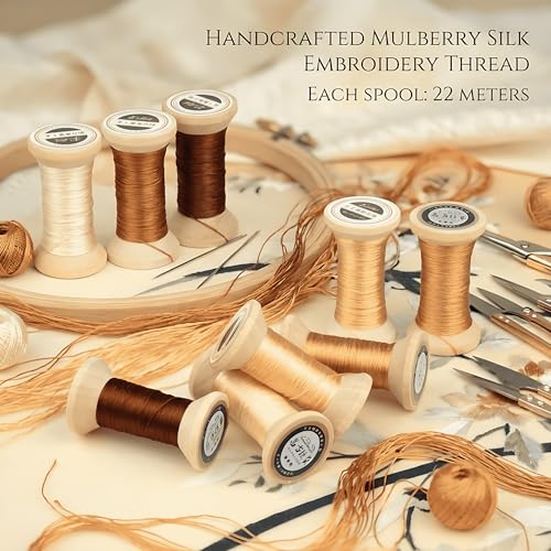 Natural 100% Mulberry Handmade Embroidery Silk Thread Silk Floss (27) - color: 27