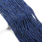 155pcs 2mm Natural Lapis Lazuli Stone Loose Round Beads Gemstone Smooth Samll Spacer Beads for jewerly Making Bracelet Necklace - color: Lapis Lazuli, size: 2 mm