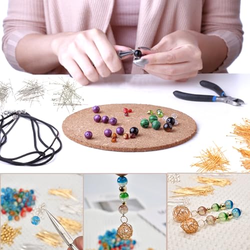 200pcs 30mm 925 Silver Filled Flat Head Pins DIY Crafts Beads Charms Earring Bracelet Jewelry Making Accessories Supplies - color: Silver Flat Pins, size: 30mm